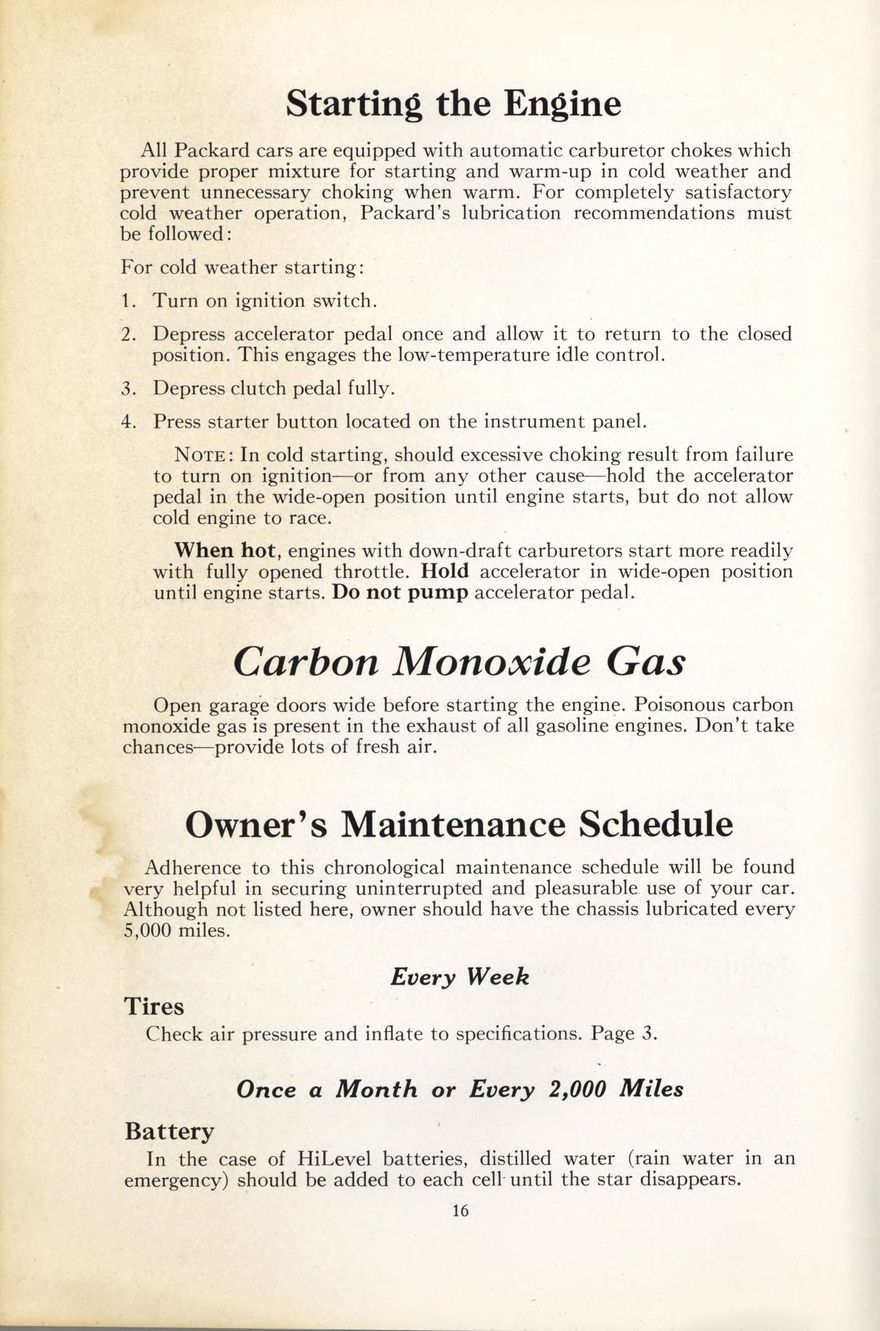 1938 Packard Super 8 and 12 Owners Manual Page 4